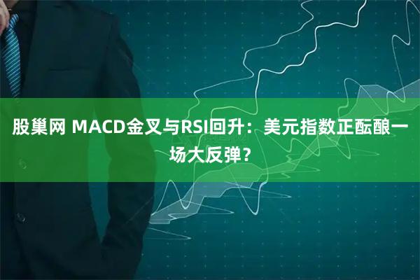 股巢网 MACD金叉与RSI回升：美元指数正酝酿一场大反弹？